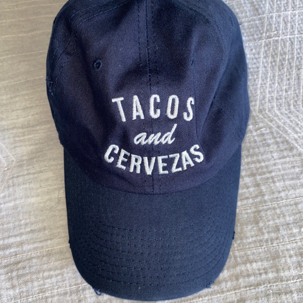 Tacos and Cervezas baseball style hat/cap
